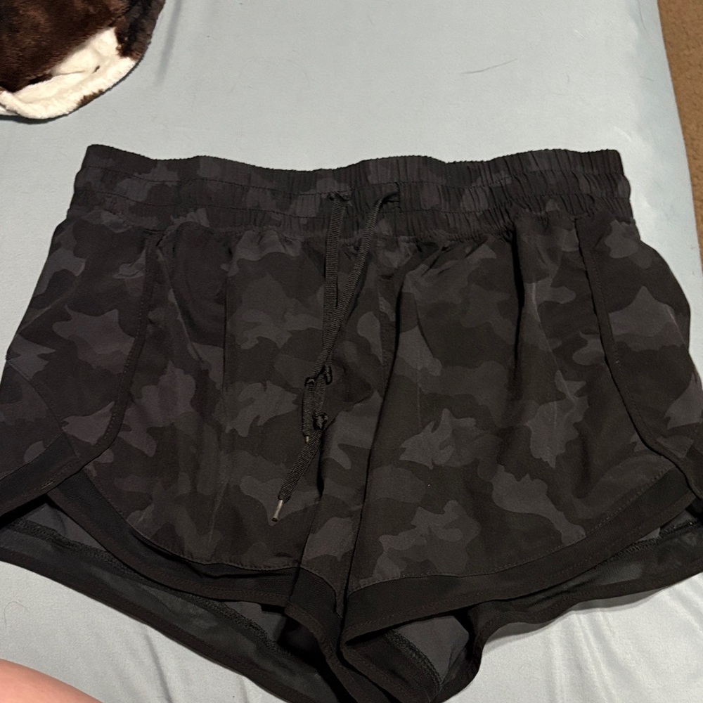 Black Camouflage Women's Shorts